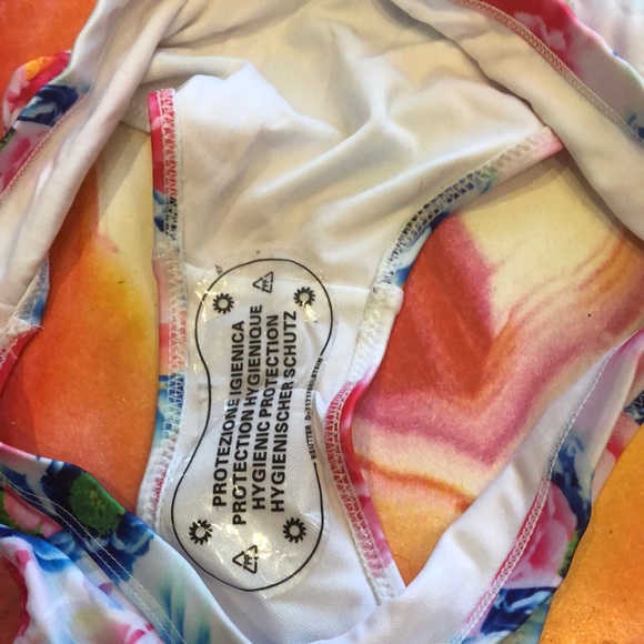 Bikini Top and Bottom With Flowers (New!) - Picture 3 of 4